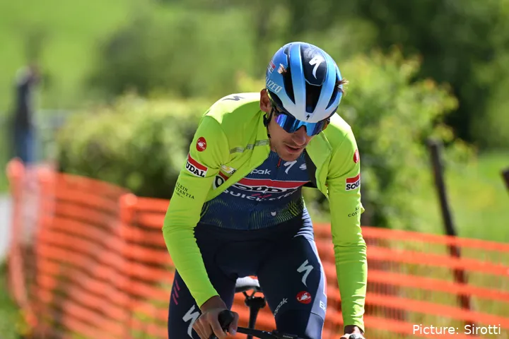 Filippo Zana bei der Streckenbesichtigung für Lüttich–Bastogne–Lüttich 2026