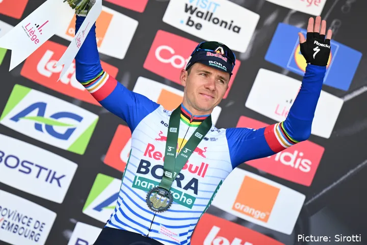 Remco Evenepoel bei Lüttich–Bastogne–Lüttich 2026