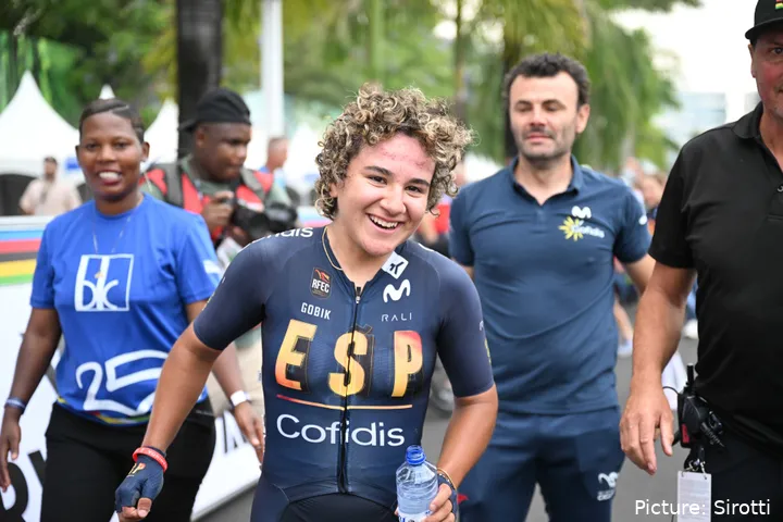 Paula Ostiz, die spanische Fahrerin, die bei den Kigali-Weltmeisterschaften Hoffnungen weckt