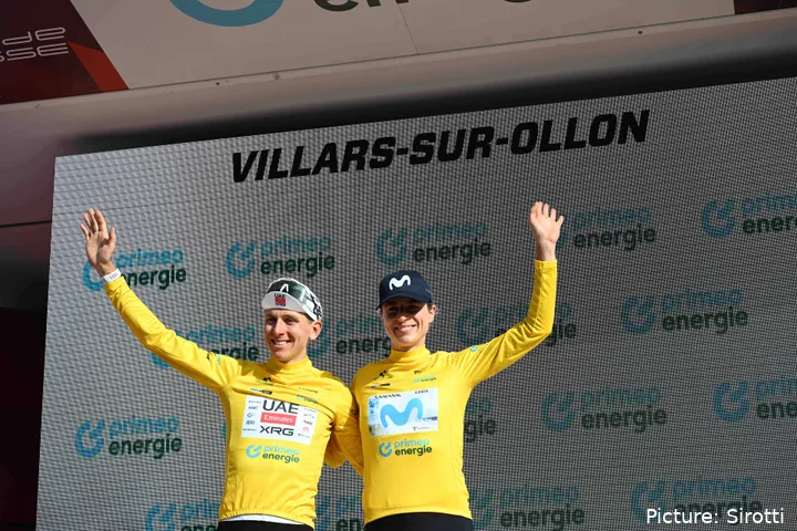 Tadej Pogacar und Marlen Reusser bei der Ronde van Zwitserland 2026