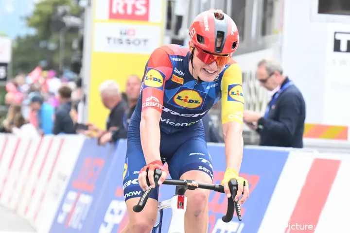 Albert Philipsen bei der Tour de Romandie 2026.