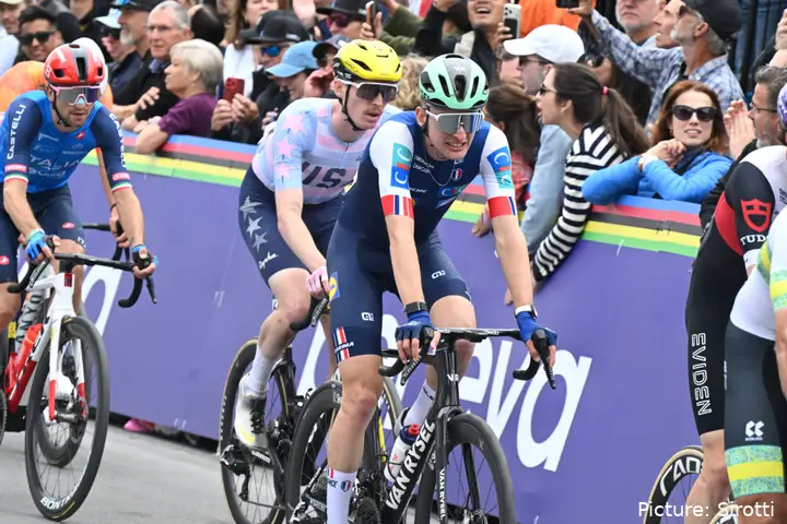Paul Seixas in Aktion bei der Radsport-WM 2026 in Montreal.