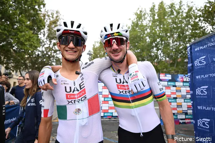 Isaac del Toro und Brandon McNulty beim Gran Piemonte 2026