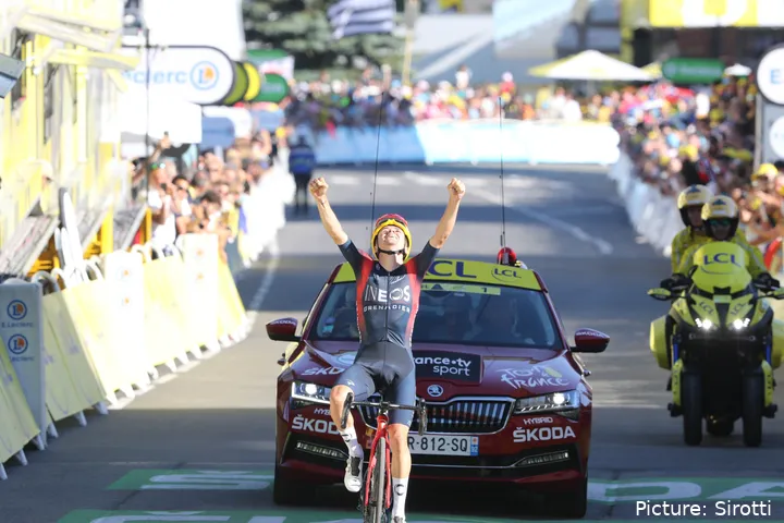 De grootste overwinning van Pidcock op de weg voor INEOS is misschien wel zijn ritzege in de Tour de France van 2022.