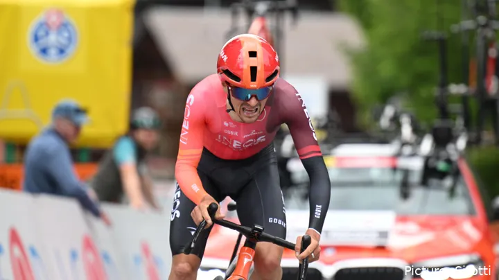 Tom Pidcock werd zesde in de Ronde van Zwitserland 2024. @Sirotti