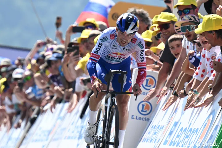 Primoz Roglic in actie