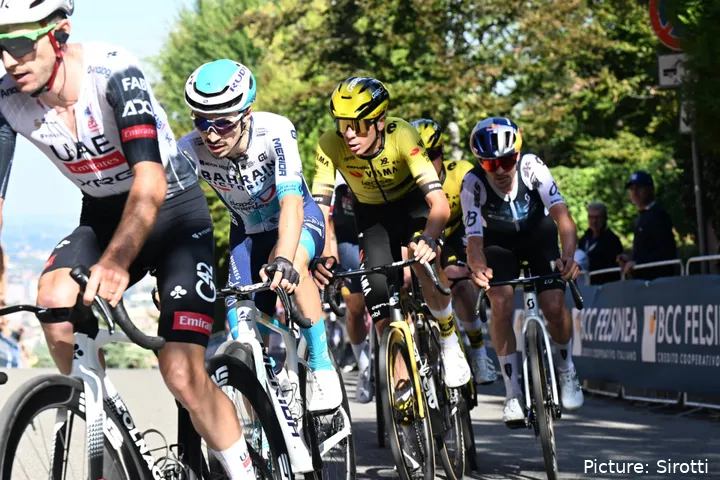 Cian Uijtdebroeks maakte indruk in de Giro dell'Emilia. @Sirotti