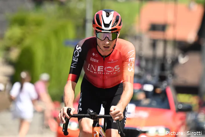 Kim Heiduk in 2025 voor INEOS Grenadiers. @Sirotti