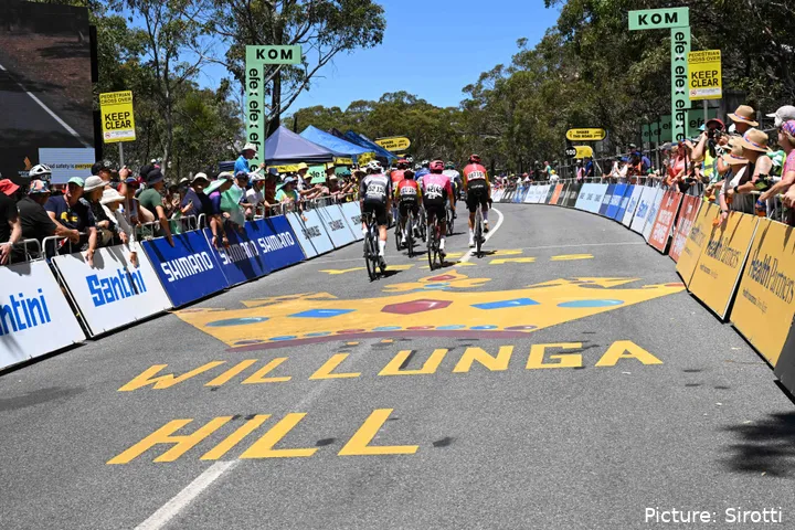 Renners bedwingen vaak Willunga Hill, cruciaal voor het koersverloop in de Tour Down Under