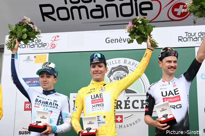 De Tour de Romandie 2025 werd gedomineerd door UAE Team Emirates - XRG