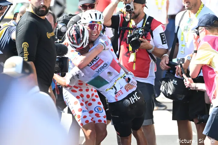 Pogacar en Del Toro bij de Tour de France 2026