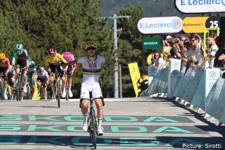 Tadej Pogacar in de Tour de France