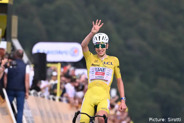 Tadej Pogacar bij de Tour de France 2026