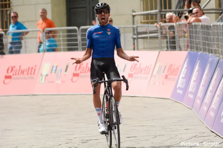 Giovanni Carboni won een etappe in Adriatica Ionica 2022. @Sirotti