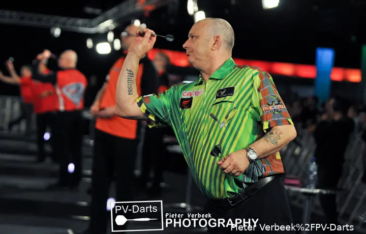 Darren Webster in Aktion