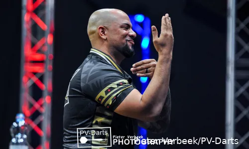 Devon Petersen met zijn kenmerkend dansje