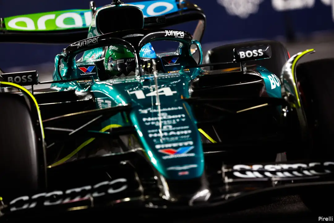<i>Fernando Alonso pakte eindelijk weer punten.</i>