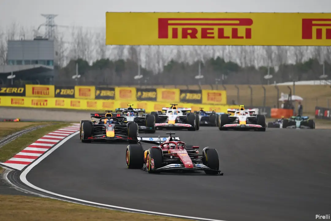 pirelli ferrari charles leclerc max verstappen red bull racing zondag gp china 2025