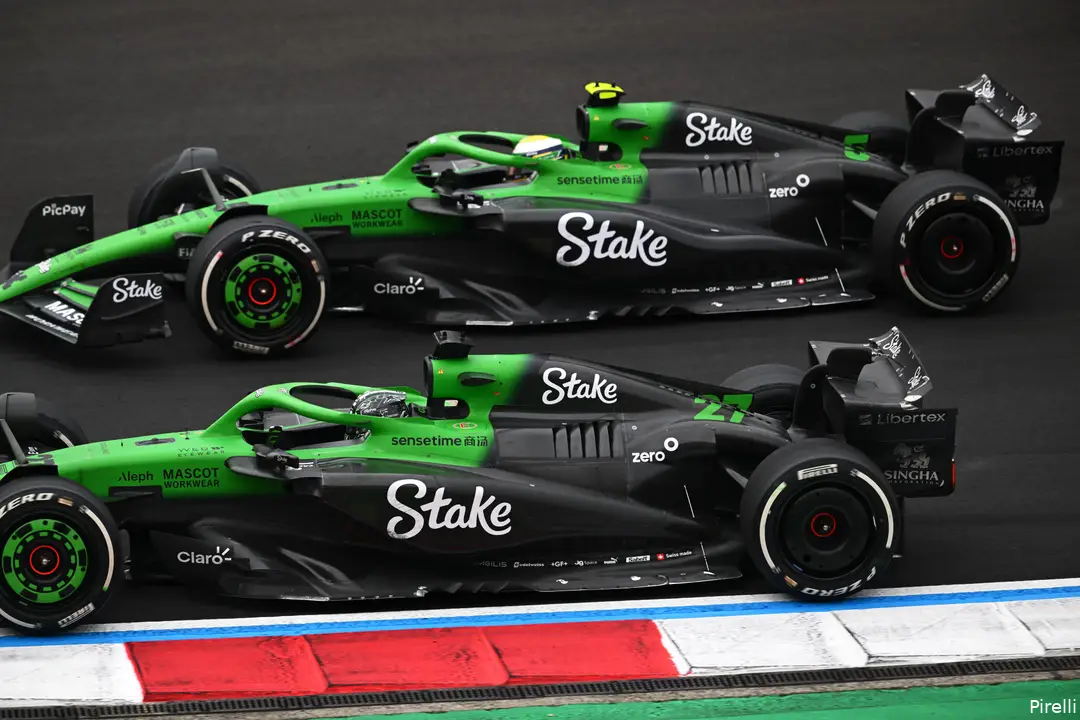 pirelli gabriel bortoleto nico hulkenberg stake kick sauber zondag gp china 2025