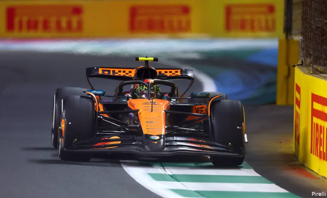 pirelli lando norris mclaren gp saoedi arabie 2025 zondag