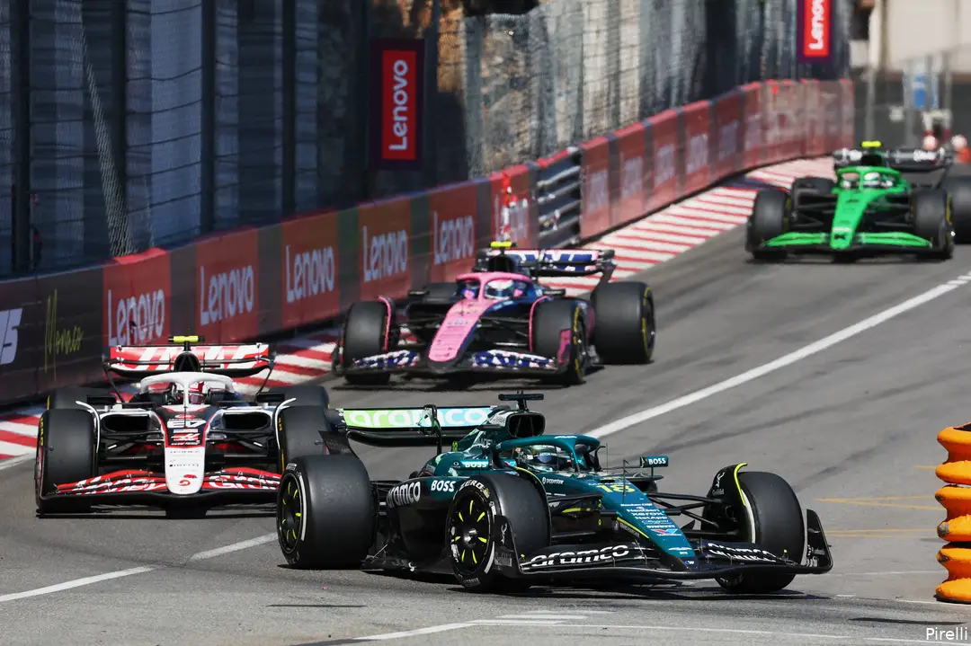 pirelli aston martin lance stroll oliver bearman haas gp monaco 2025 zondag