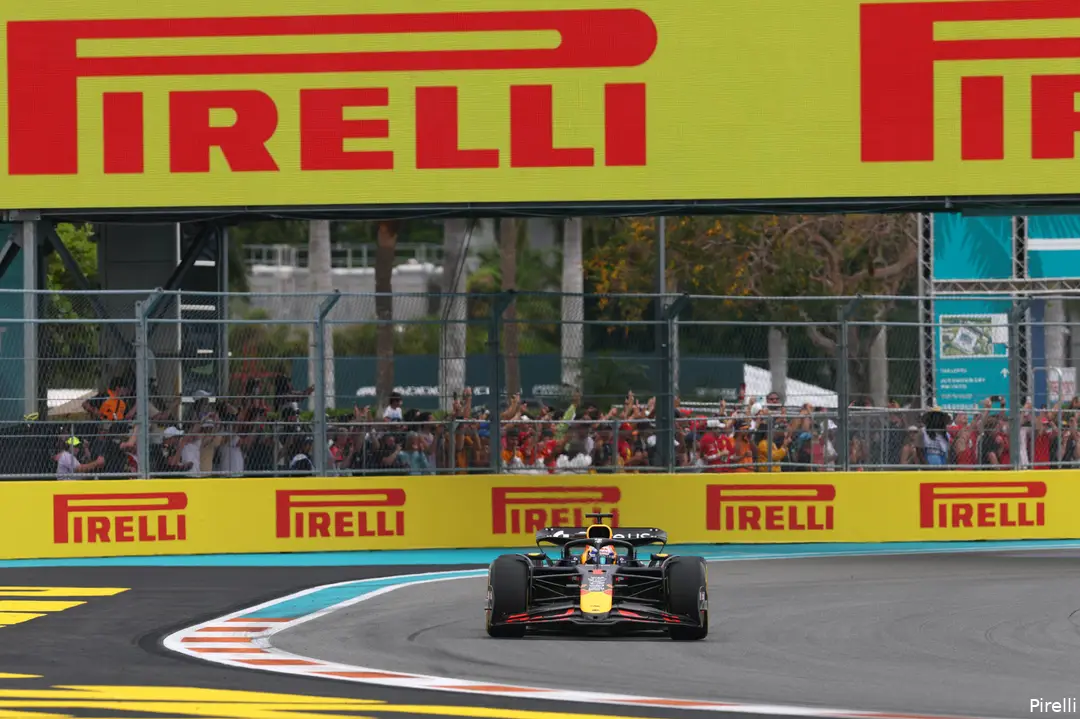 Verstappen had ook in Miami last van oververhitting van de banden.&nbsp;