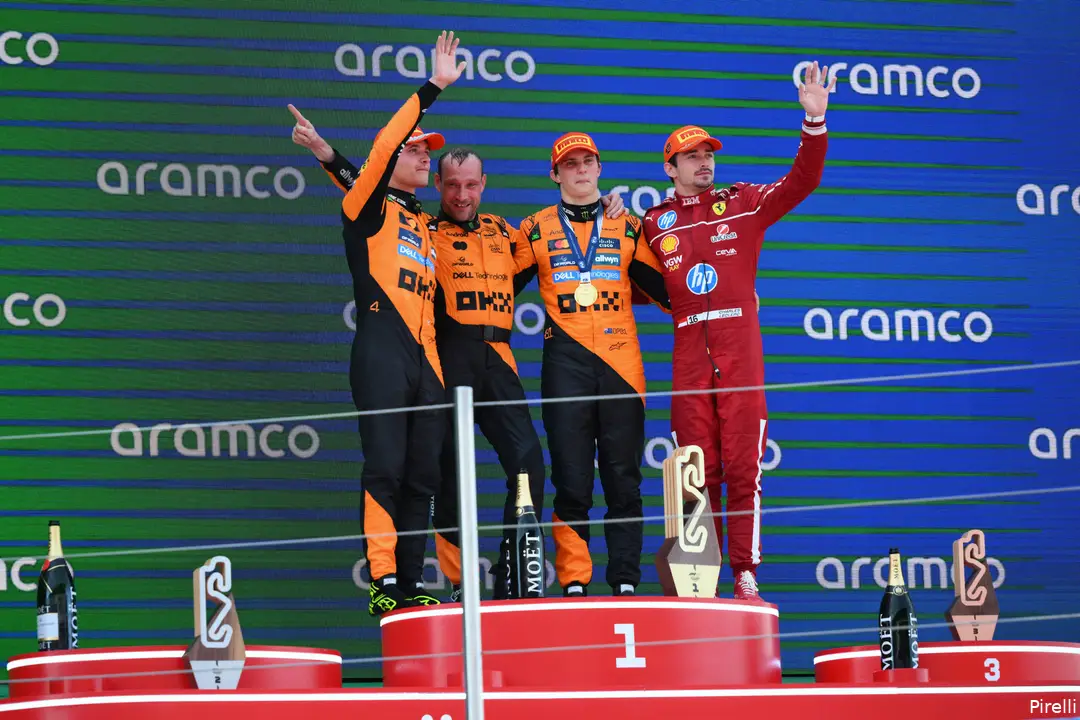 <i>Piastri was dit weekend de sterkere McLaren-coureur.</i>