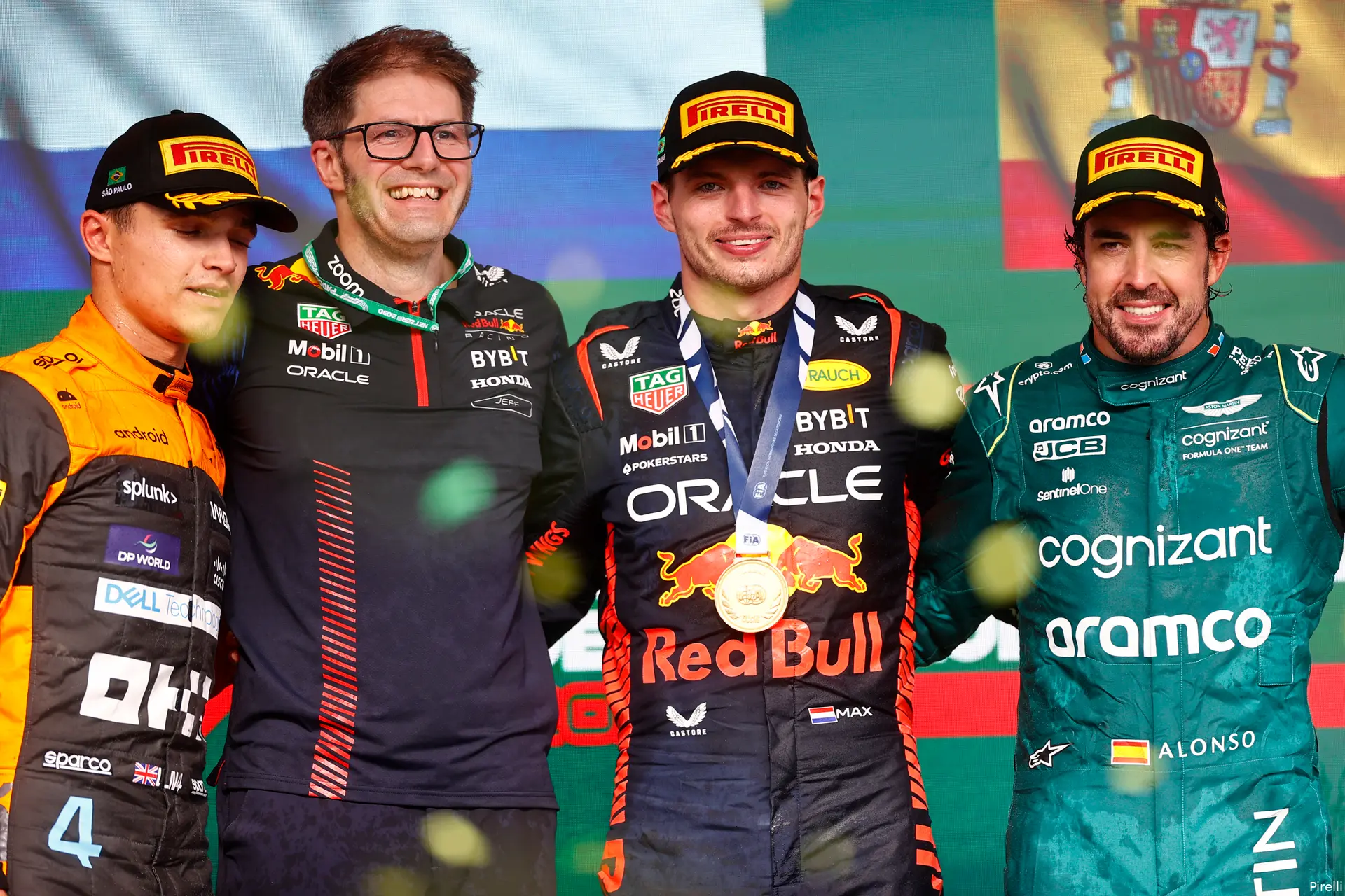 brazilie 2023 max verstappen lando norris fernando alonso