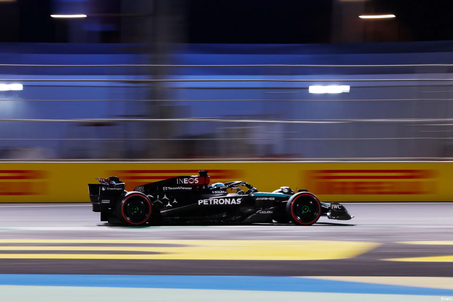 george russell mercedes w15 saoedi arabie 2