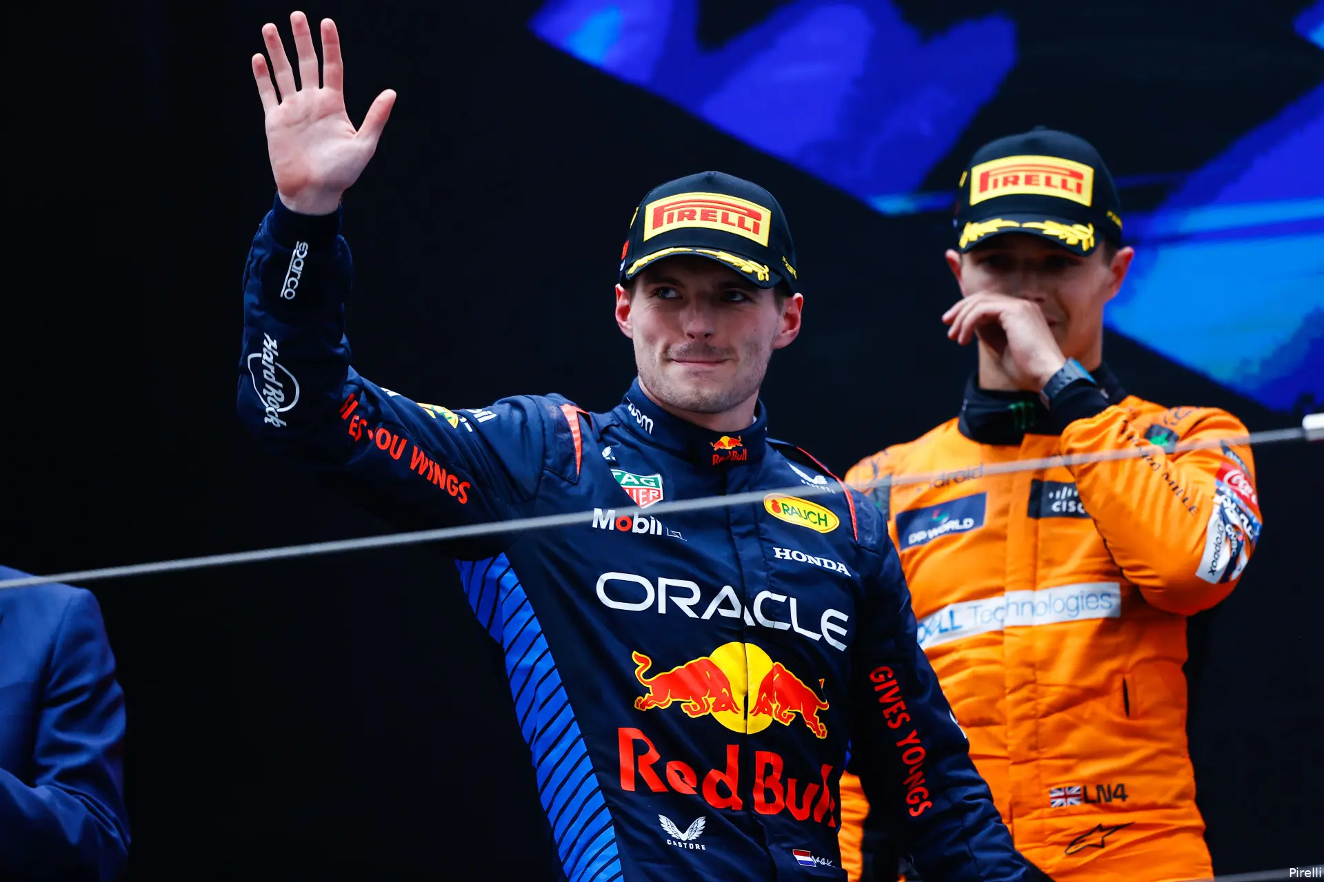 lando norris max verstappen sergio perez podium china