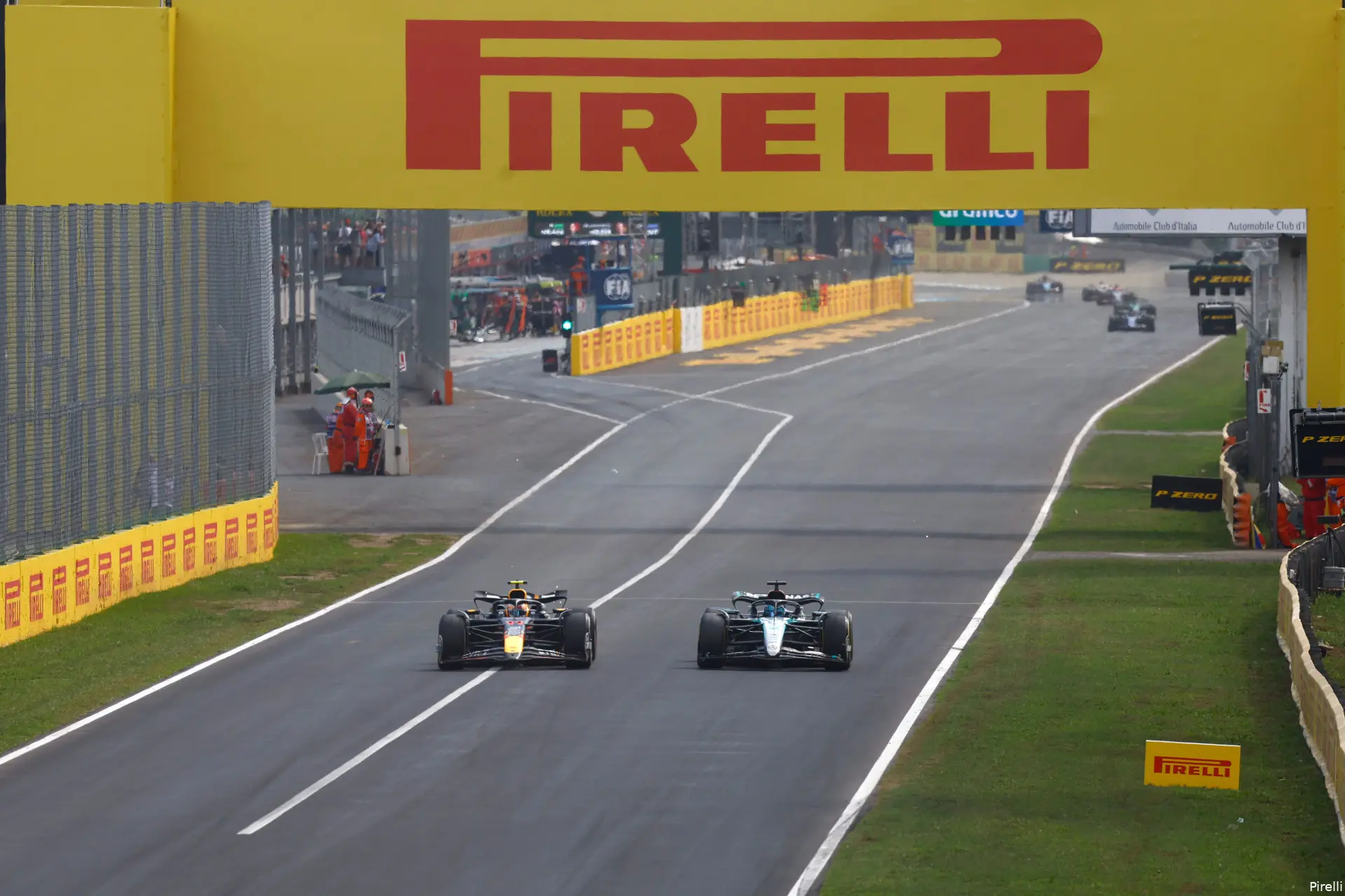 sergio perez george russell 15 sunday monza 2024