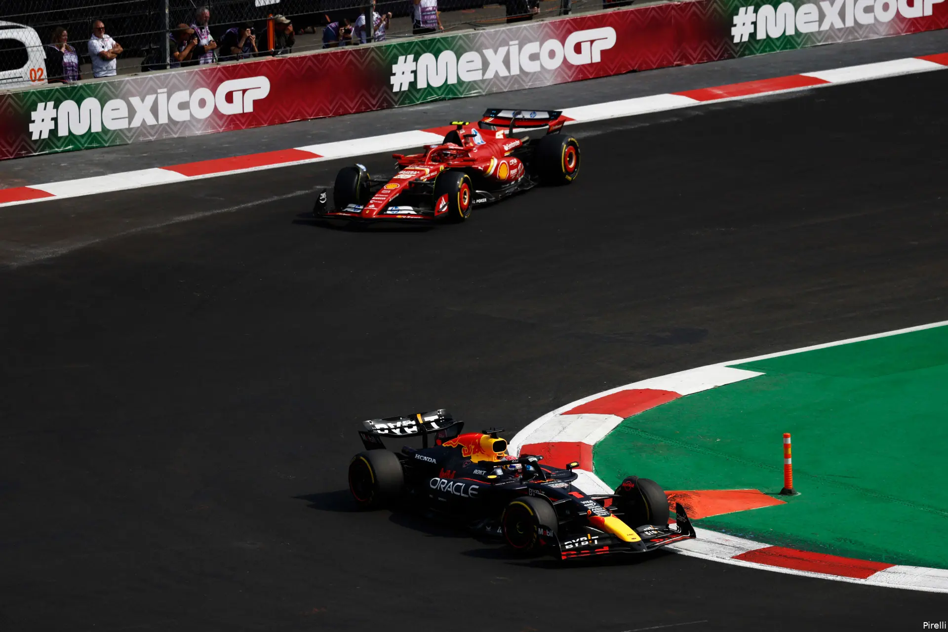max verstappen carlos sainz redbullracing ferrari mexico 2024