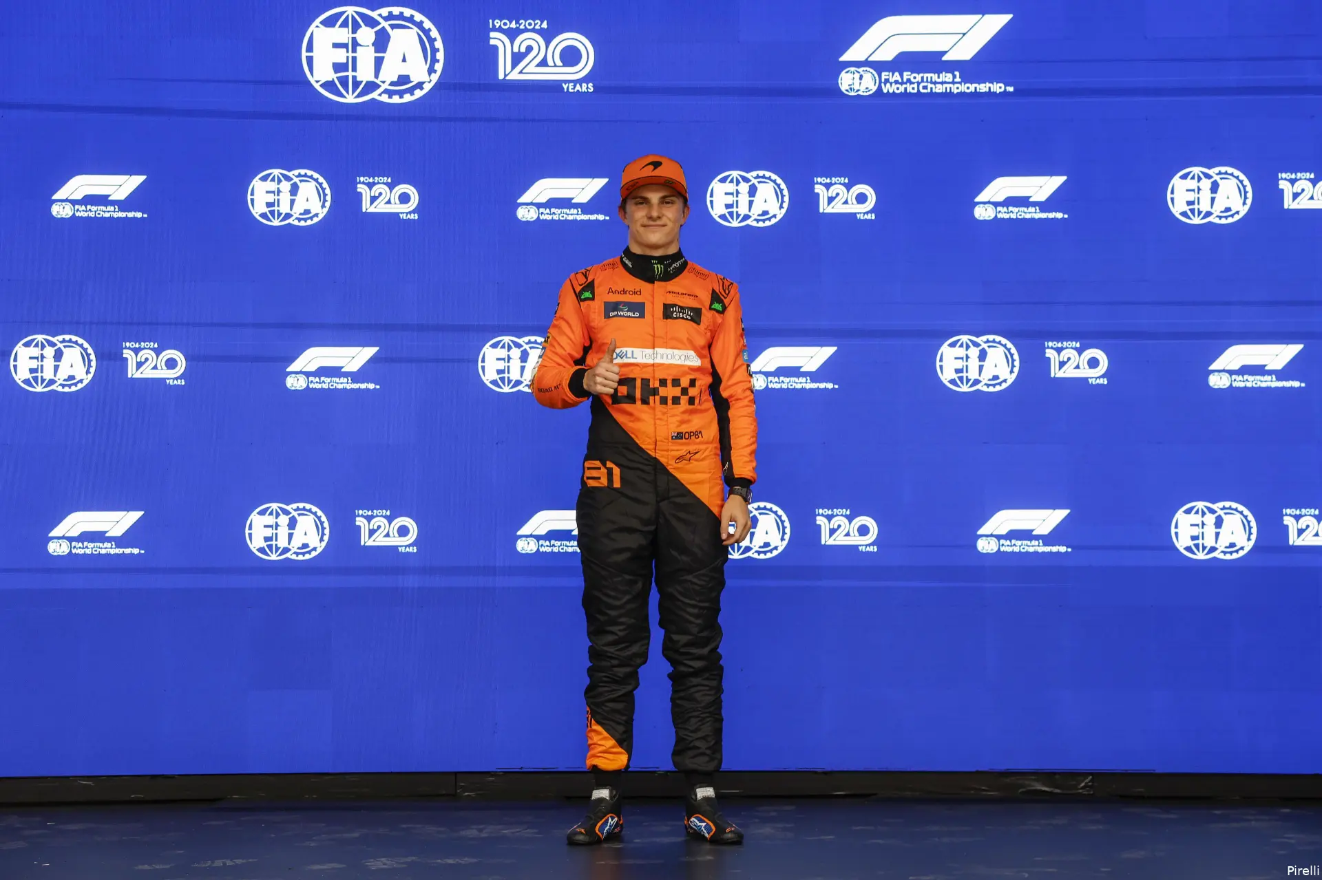 oscar piastri sprintpole 2024 brazilie mclaren