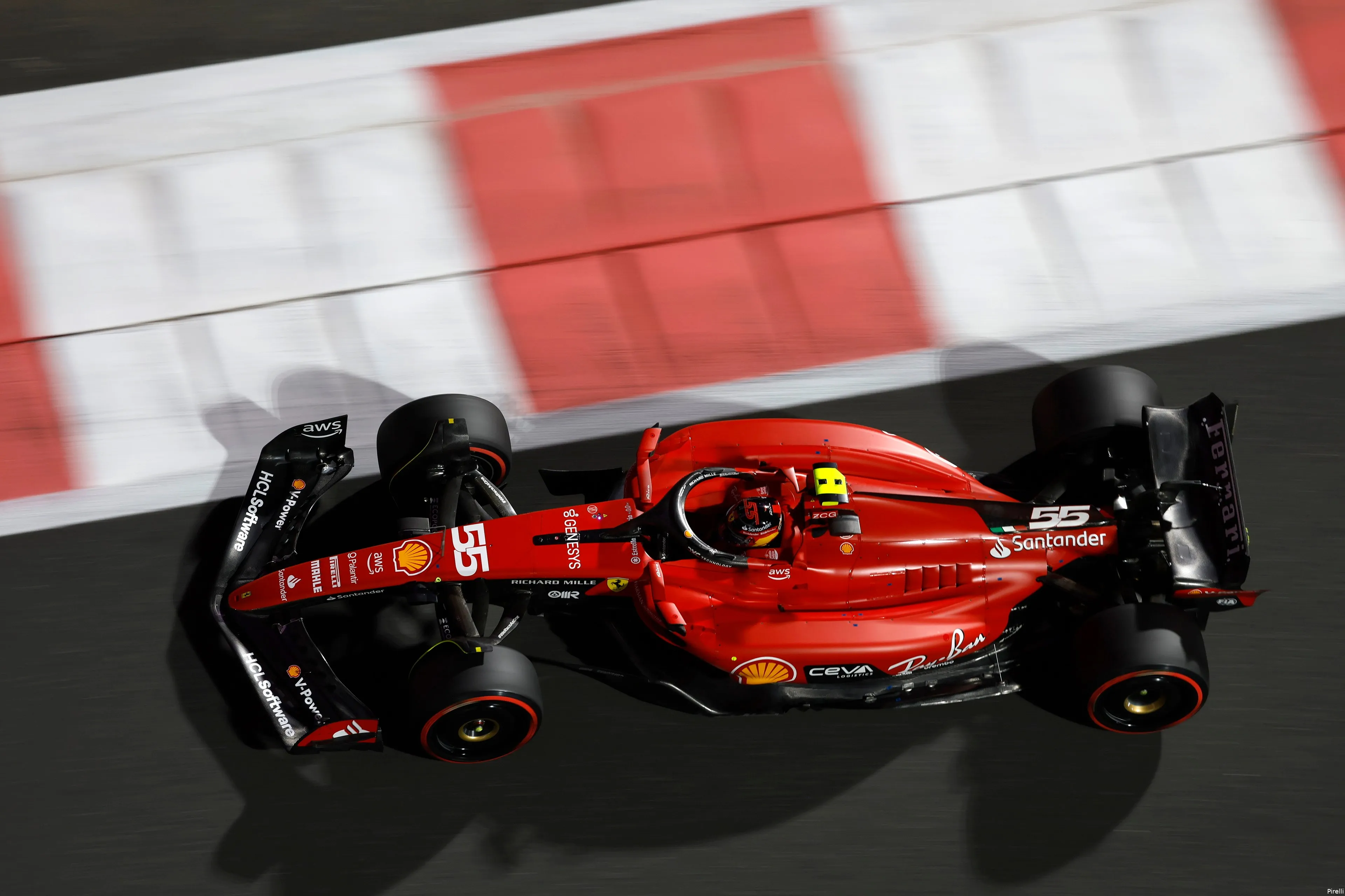 carlos sainz 55 ferrari abu dhabi saturday yasmarina 2023