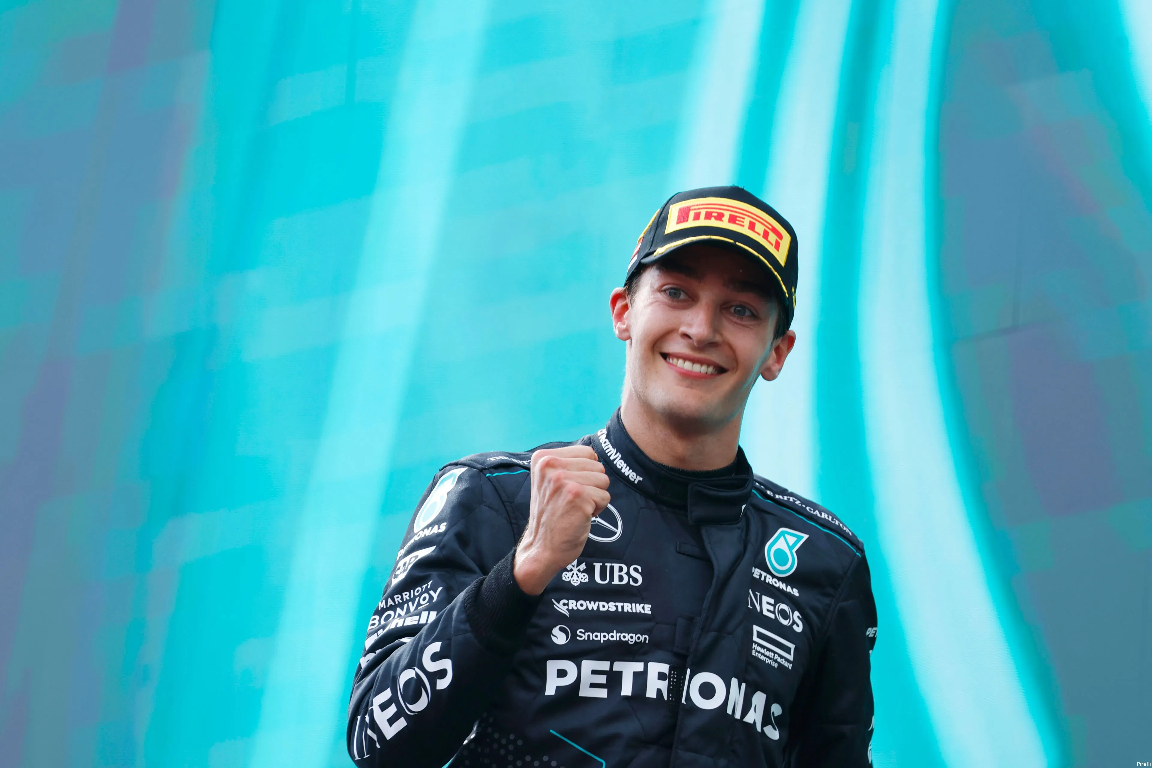 pirelli zondag oostenrijk 2024 george russell mercedes 6