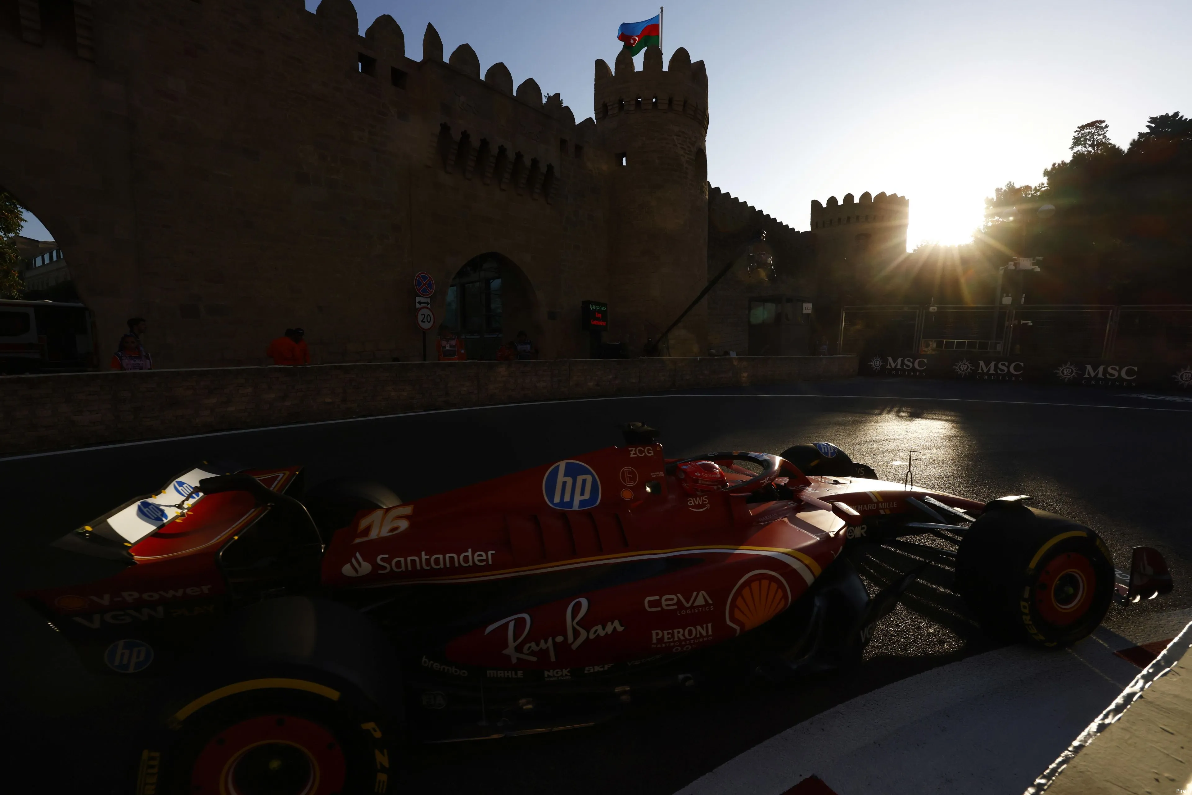 charles leclerc ferrari 29 friday baku 2024