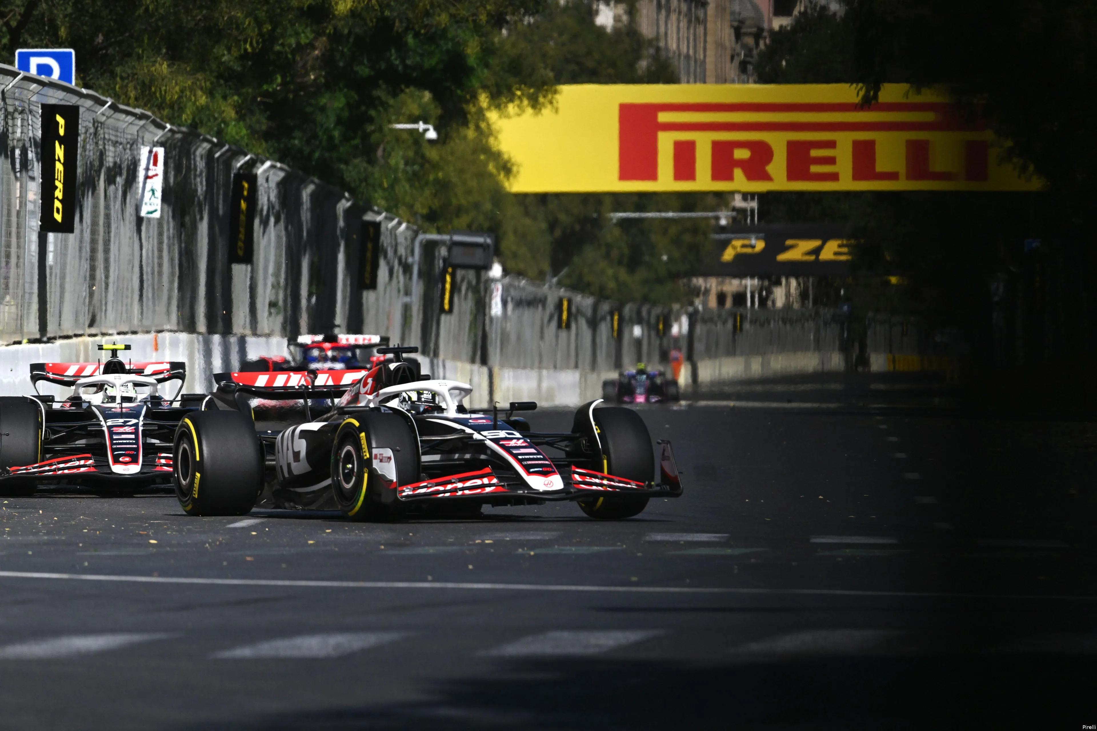 haas hulkenberg nico oliver bearman pirelli gp azerbeidzjan 2024 zondag
