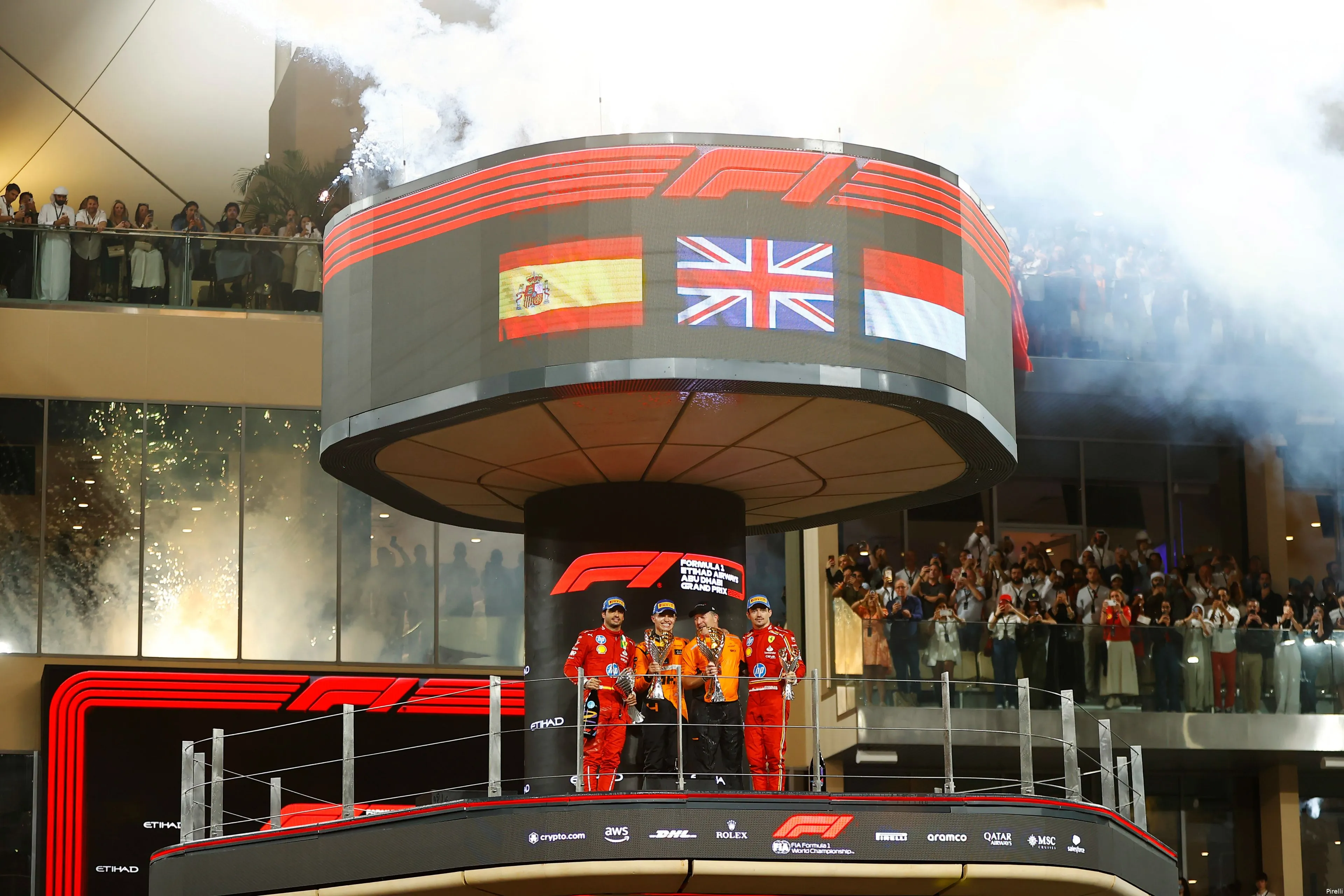 norris sainz leclerc22 sunday yasmarina 2024