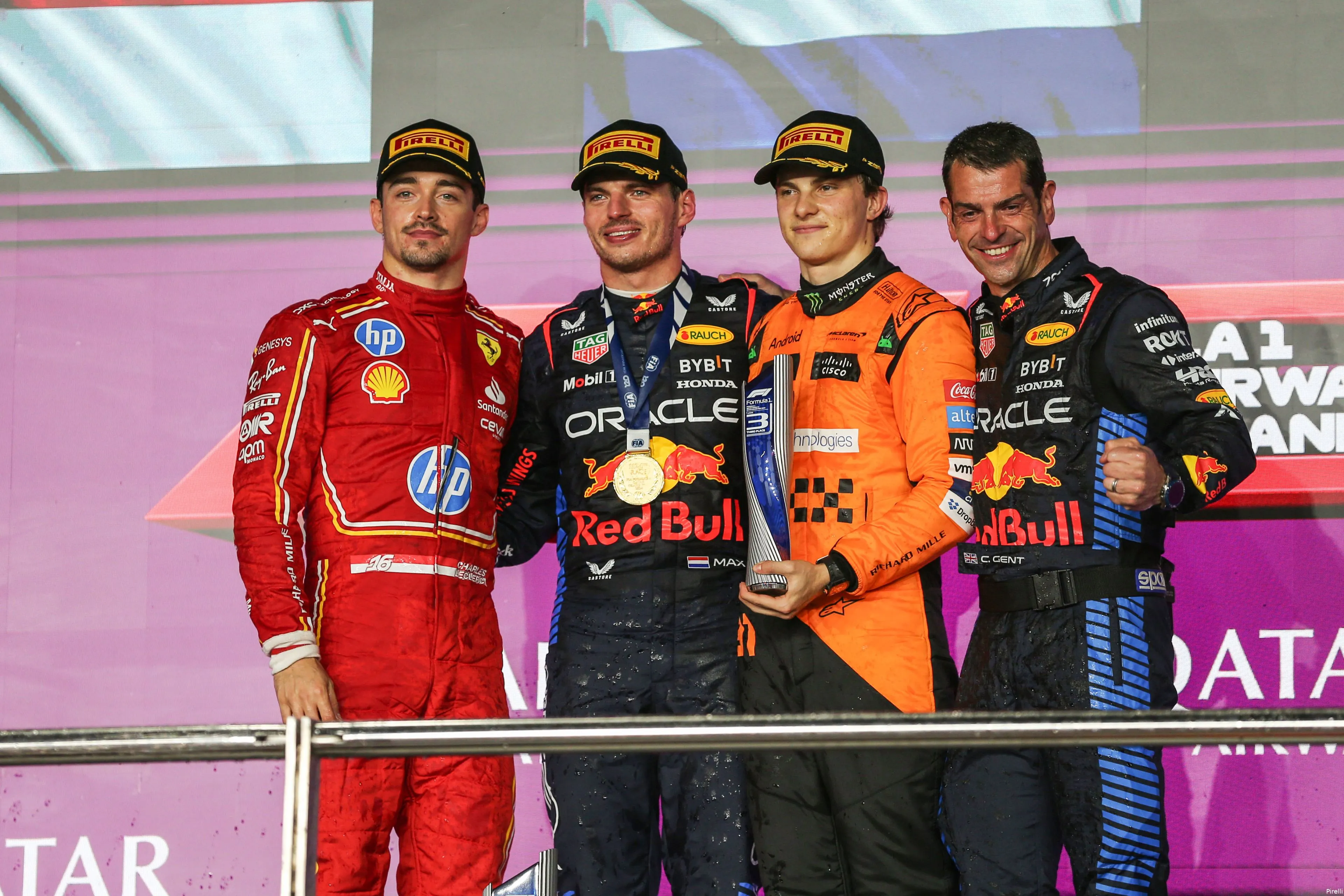 verstappen piastri leclerc red bull mclaren ferrari