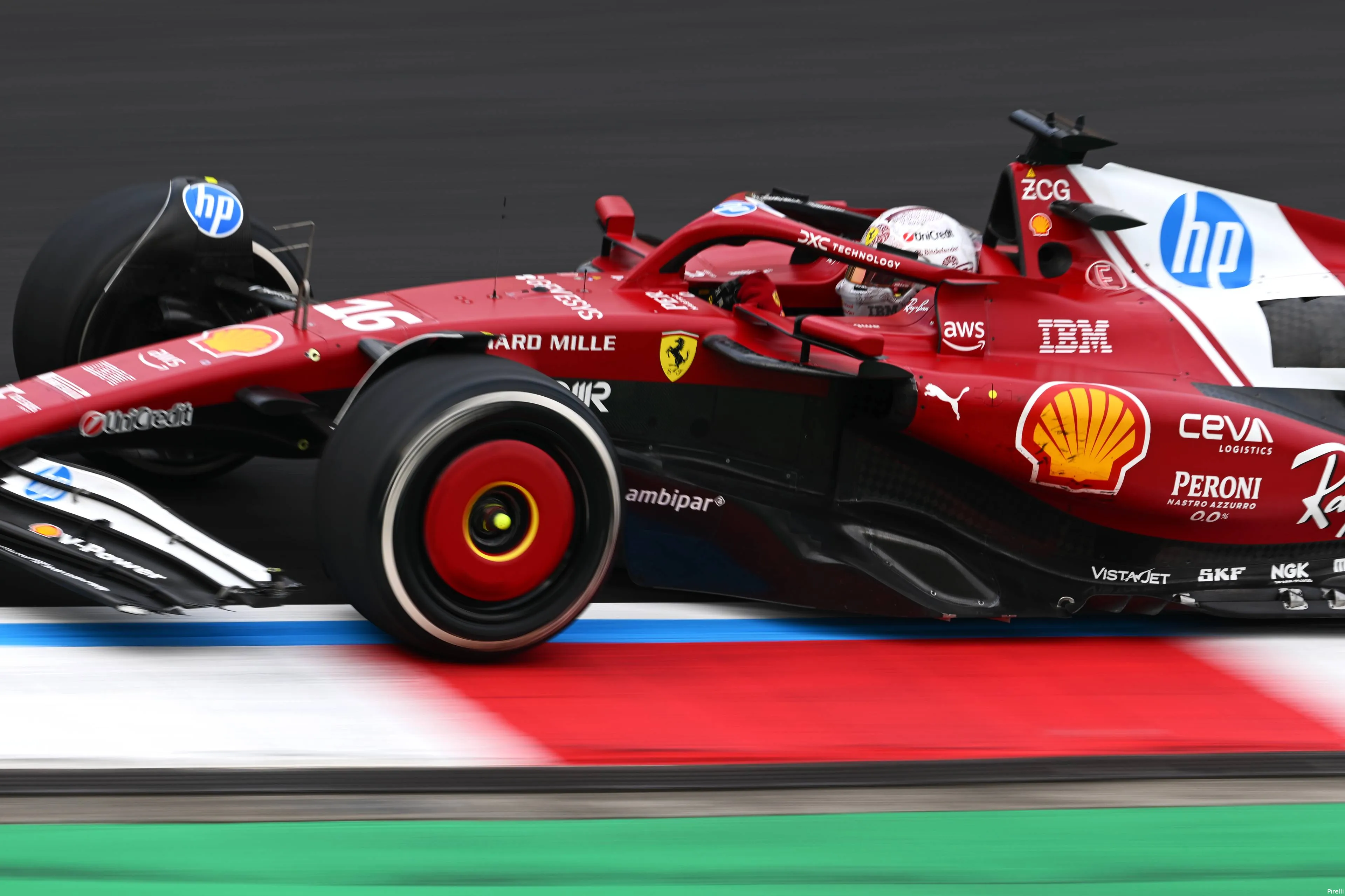 pirelli ferrari charles leclerc zondag gp china 2025