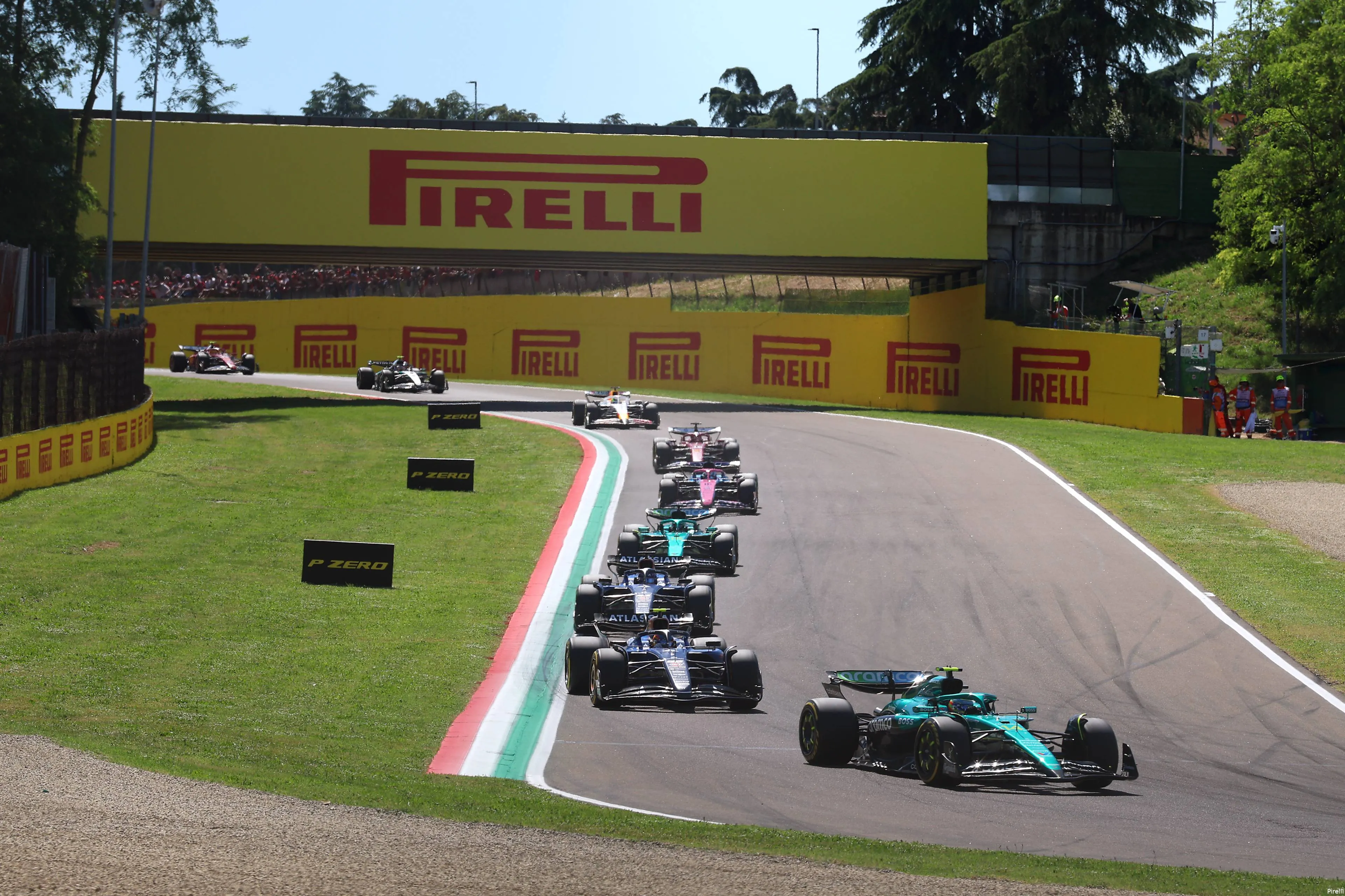 pirelli williams carlos sainz alexander albon fernando alonso lance stroll aston martin gp emilia romagna imola 2025 zondag