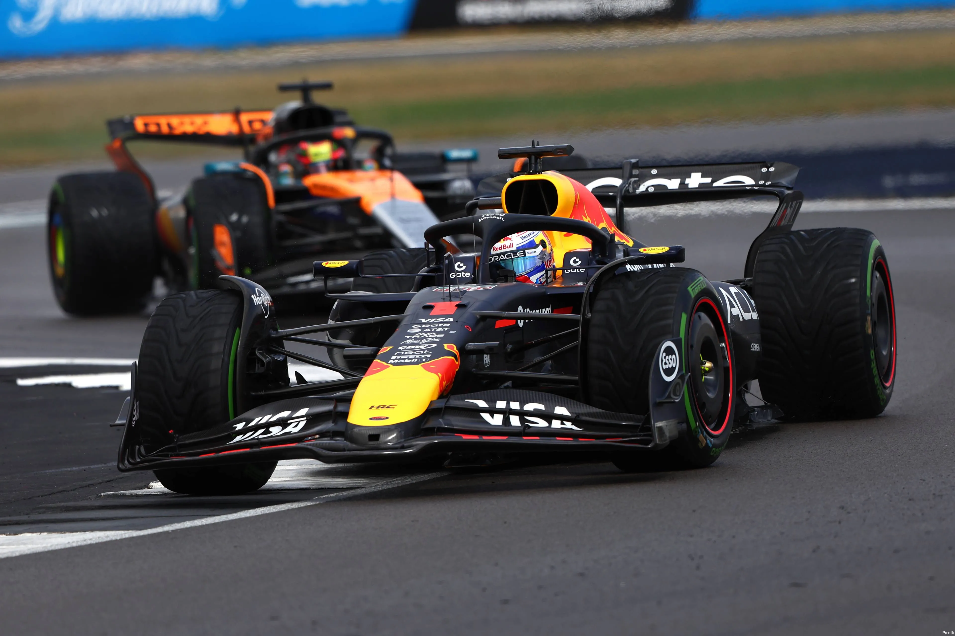max verstappen red bull racing 2025 silverstone groot brittannie zondag race pirelli