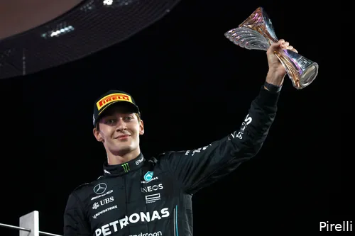 Het seizoen werd toch nog met een podium afgesloten. (Foto: Pirelli)