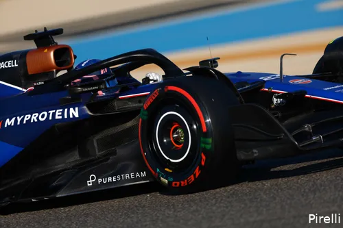 'We liggen nog ver achter', luidt het oordeel van Albon na de GP Bahrein (Foto: Pirelli)<br>