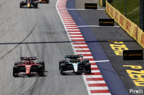pirelli zondag oostenrijk 2024 mercedes ferrari