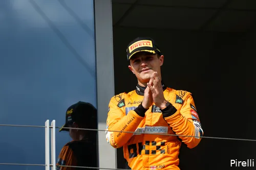 lando norris podium applaus