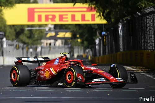 Sainz in actie in Bakoe.