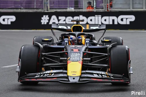 <i>Na het einde van de race wist Verstappen toch nog inhaalacties te plaatsen.</i>