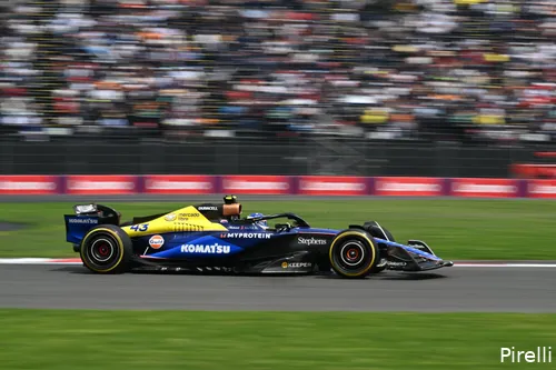 Franco Colapinto in actie.