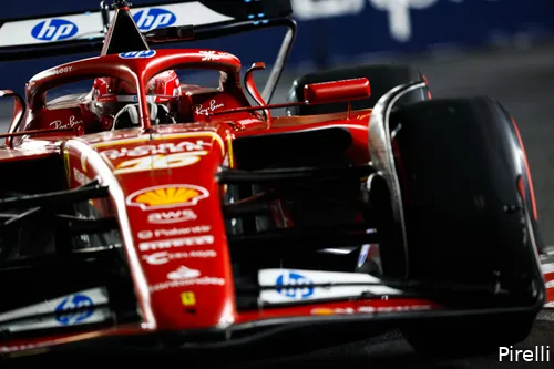 <i>Leclerc had het zwaar in de eerste stint.</i>